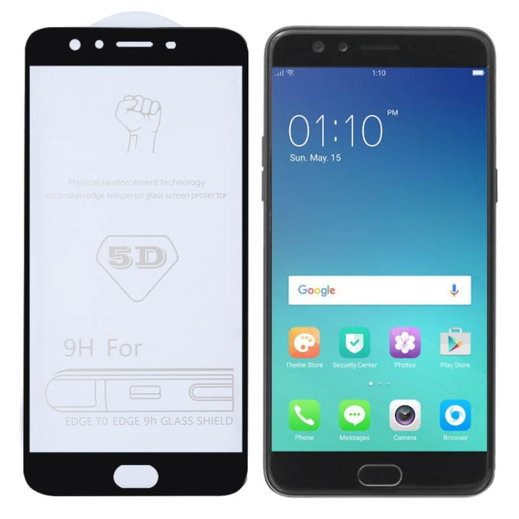 9H 5D Full Glue Full Screen Tempered Glass Film for OPPO F3 Plus