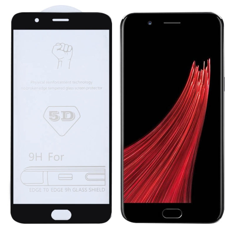 9H 5D Full Glue Full Screen Tempered Glass Film for OPPO R11 Plus