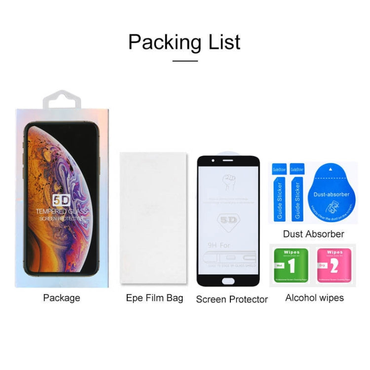 9H 5D Full Glue Full Screen Tempered Glass Film for OPPO R11 Plus