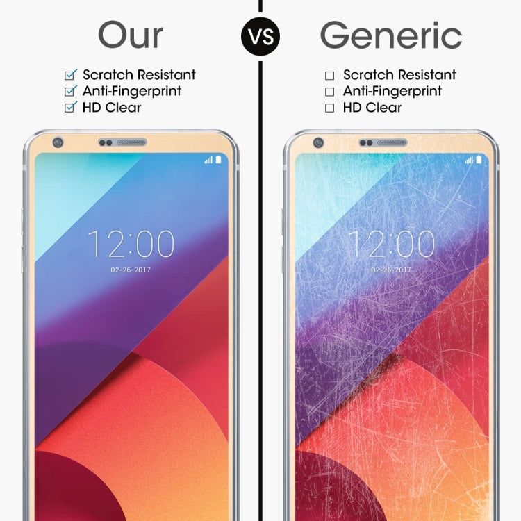 For LG G6 0.3mm 9H Surface Hardness 2.5D Curved Silk-screen Full Screen Tempered Glass Screen Protector