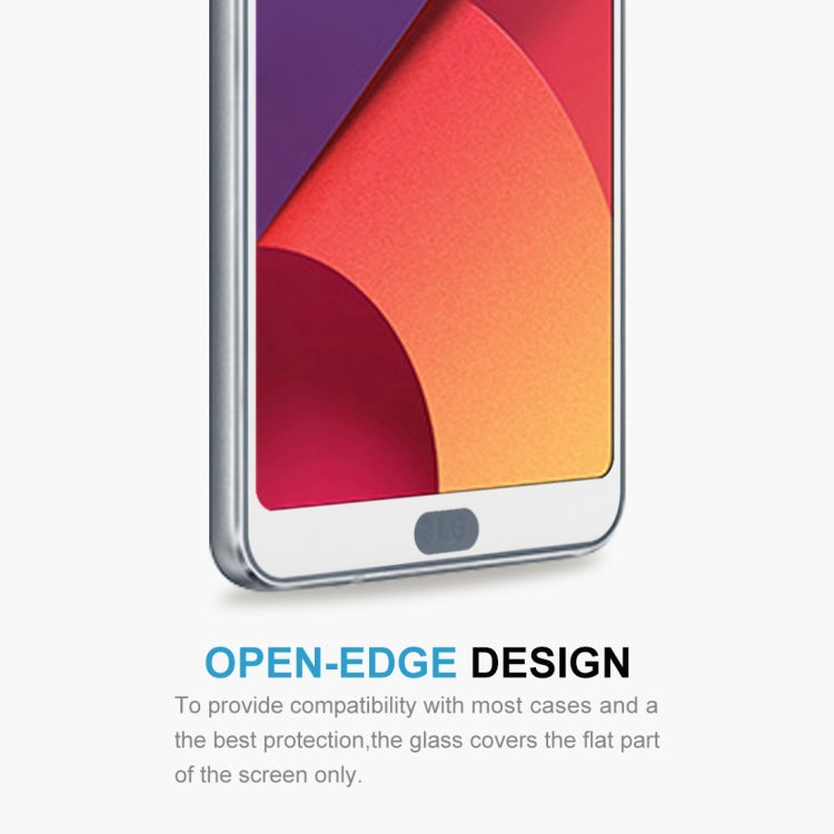 For LG G6 0.3mm 9H Surface Hardness 2.5D Curved Silk-screen Full Screen Tempered Glass Screen Protector