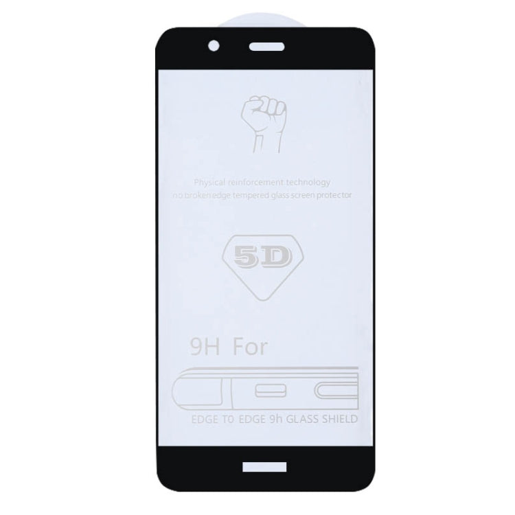 25 PCS 9H 5D Full Glue Full Screen Tempered Glass Film for Huawei P10 Lite