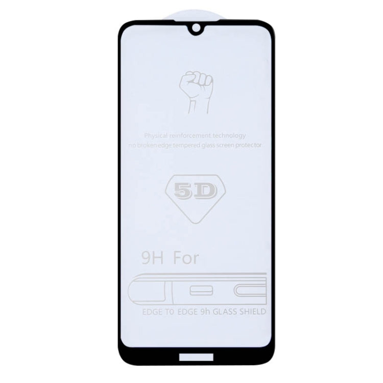 25 PCS 9H 5D Full Glue Full Screen Tempered Glass Film for Huawei Y6 (2019) / Honor 8A