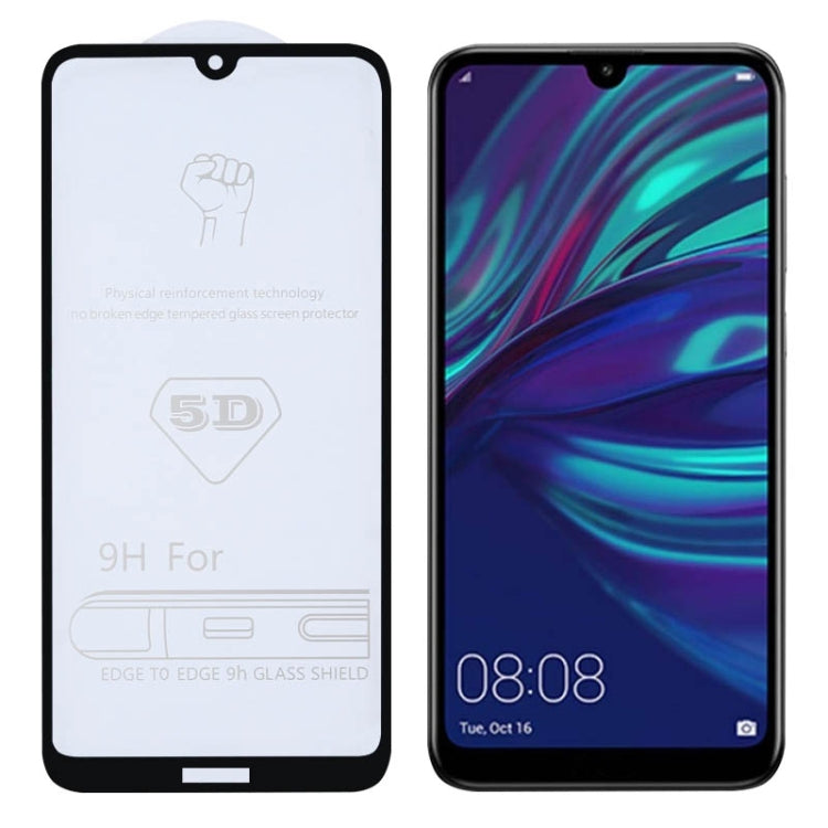 9H 5D Full Glue Full Screen Tempered Glass Film for Huawei Y7 (2019) / Enjoy 9