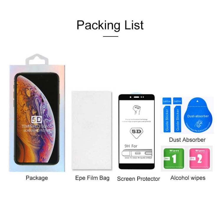 9H 5D Full Glue Full Screen Tempered Glass Film for Xiaomi Redmi Note 5A
