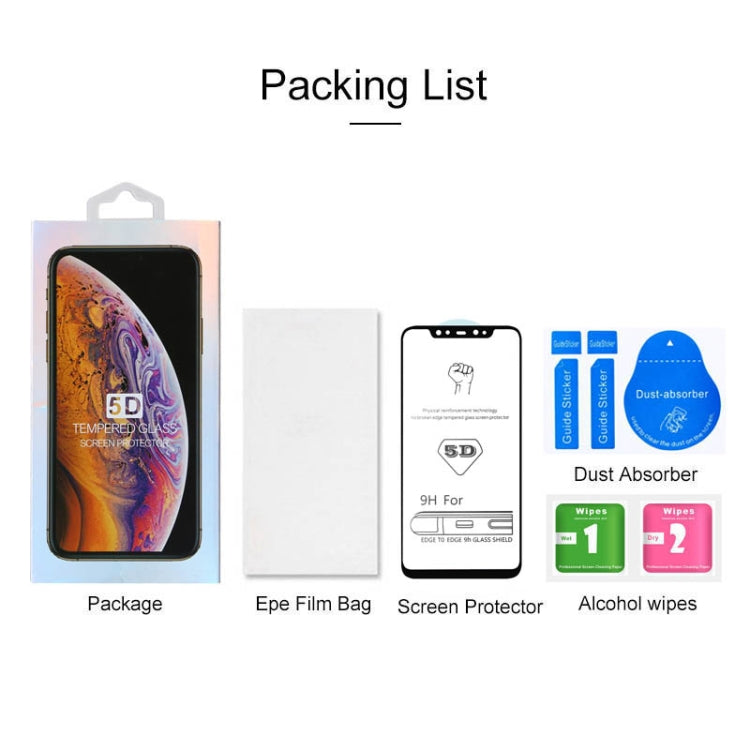 9H 5D Full Glue Full Screen Tempered Glass Film for Xiaomi Mi 8