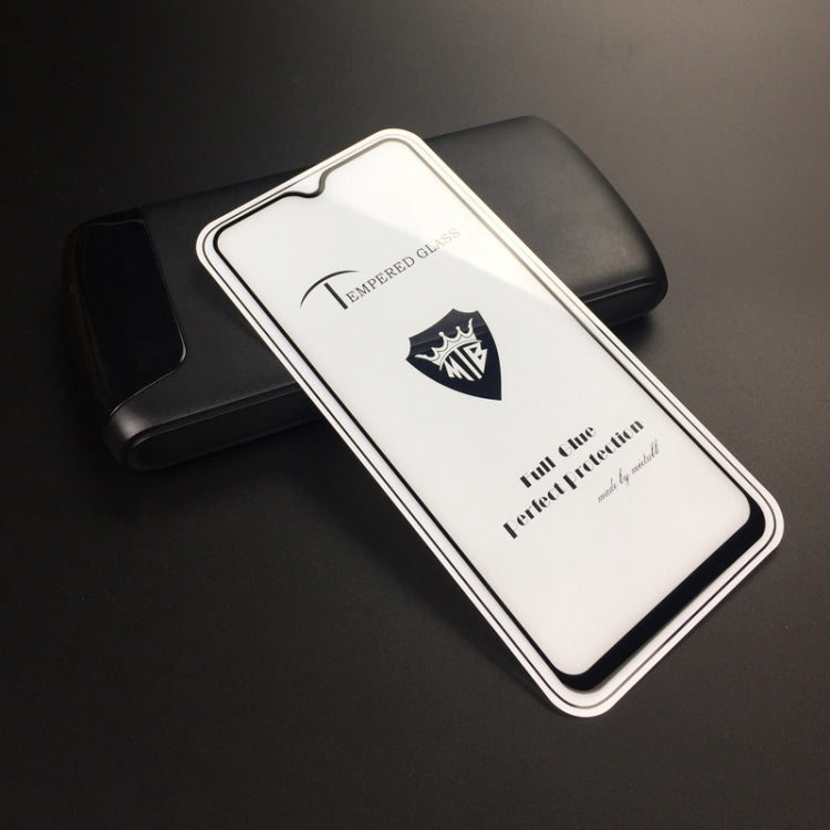 25 PCS MIETUBL Full Screen Full Glue Anti-fingerprint Tempered Glass Film for OPPO F9(Black)