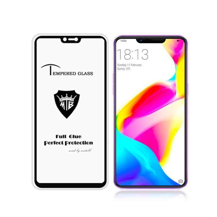 25 PCS MIETUBL Full Screen Full Glue Anti-fingerprint Tempered Glass Film for OPPO R15(Black)