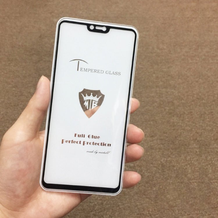 25 PCS MIETUBL Full Screen Full Glue Anti-fingerprint Tempered Glass Film for OPPO R15(Black)