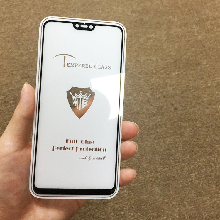 25 PCS MIETUBL Full Screen Full Glue Anti-fingerprint Tempered Glass Film for Vivo V9 (Black)