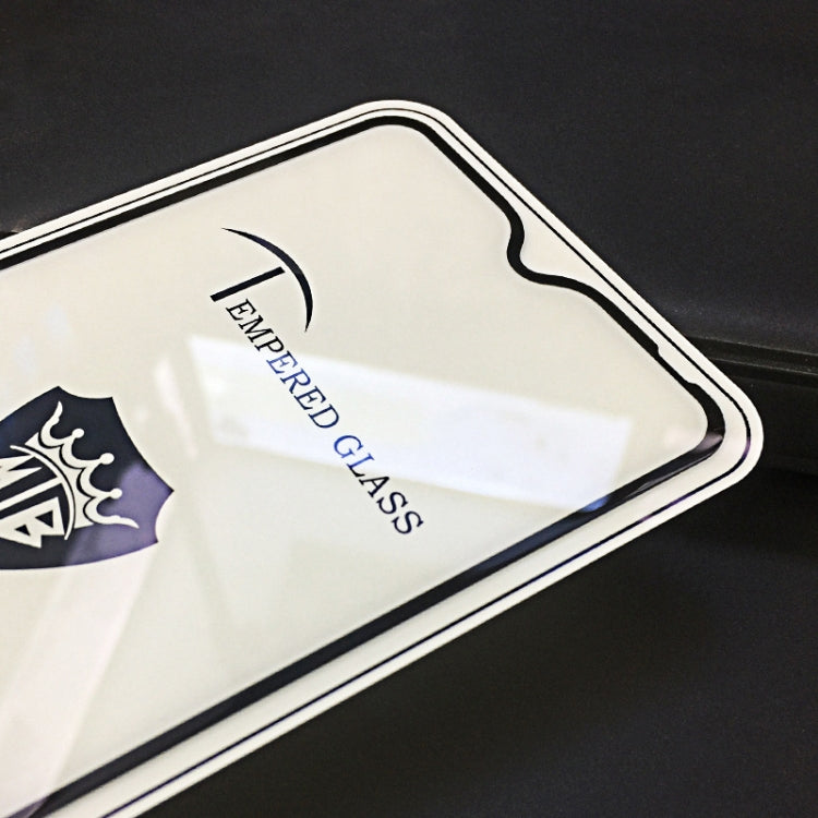 MIETUBL Full Screen Full Glue Anti-fingerprint Tempered Glass Film for Vivo Y91 (Black)