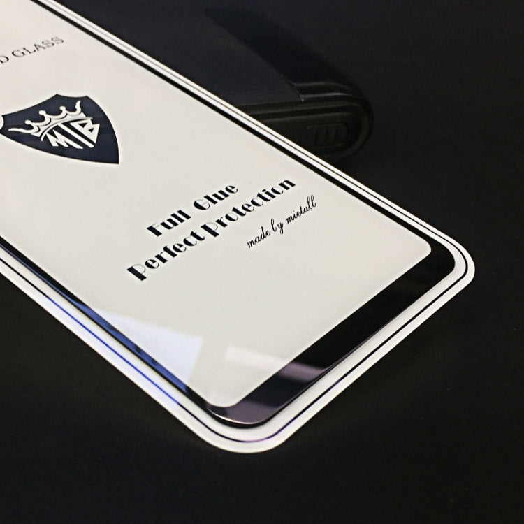 MIETUBL Full Screen Full Glue Anti-fingerprint Tempered Glass Film for Vivo Y91 (Black)