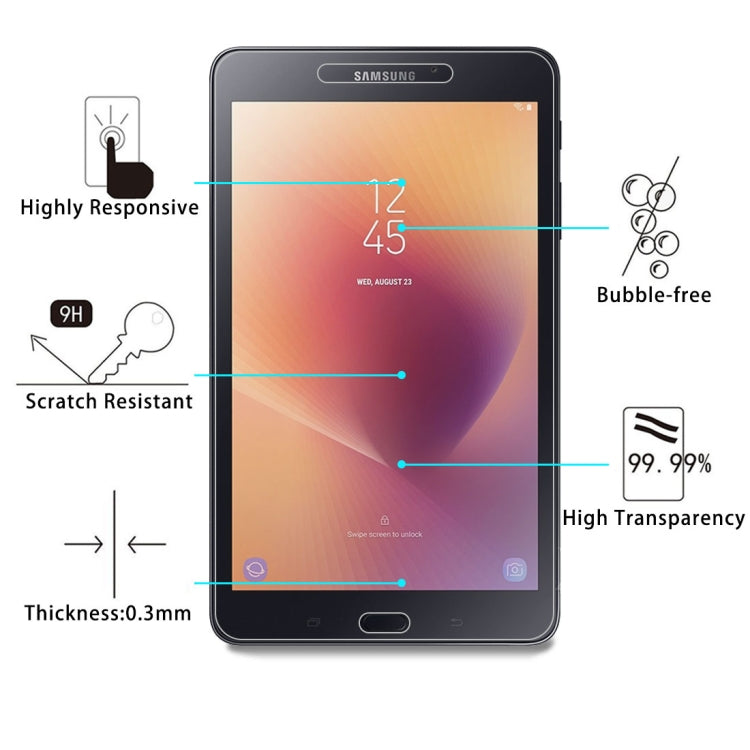 For Galaxy Tab A 8.0 (2017) / T380 / T385 0.3mm 9H Surface Hardness Tempered Glass Film
