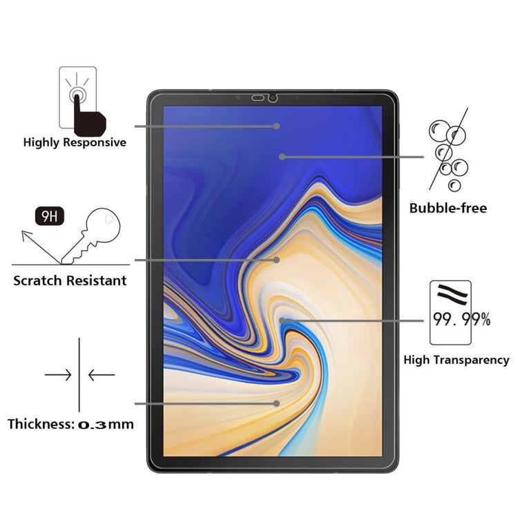 75 PCS 0.26mm 9H Surface Hardness Explosion-proof Tempered Glass Film for Galaxy Tab S4 10.5