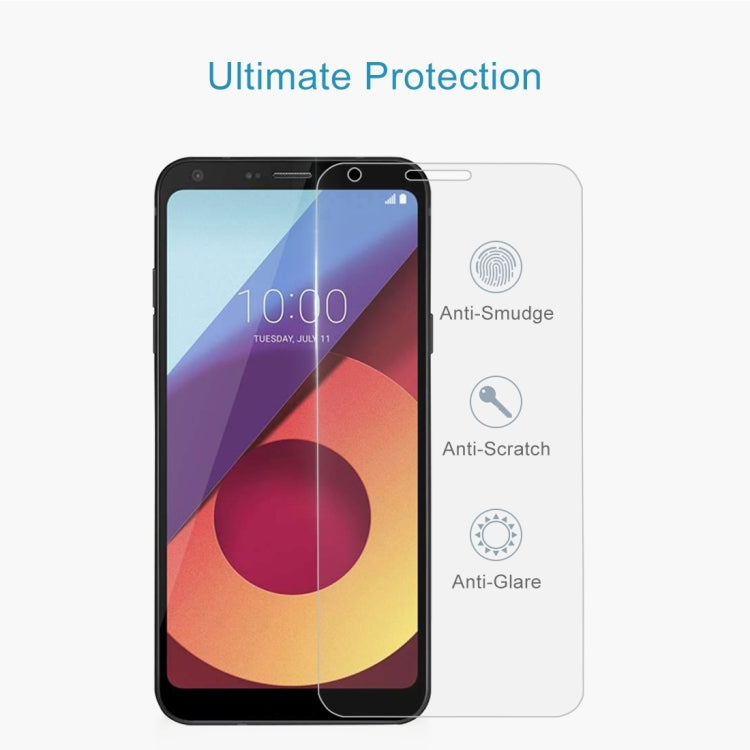 100 PCS for LG Q6 0.26mm 9H Surface Hardness Explosion-proof Full Screen Tempered Glass Screen Film