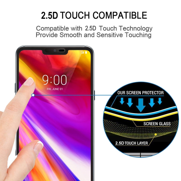 0.26mm 9H 2.5D Tempered Glass Film for LG G7 ThinQ(Black)