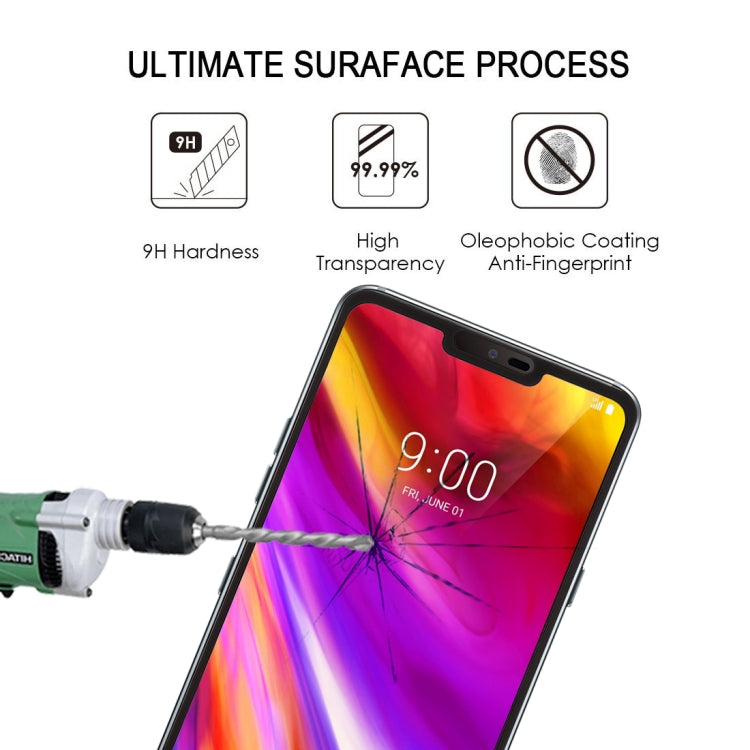 0.26mm 9H 2.5D Tempered Glass Film for LG G7 ThinQ(Black)