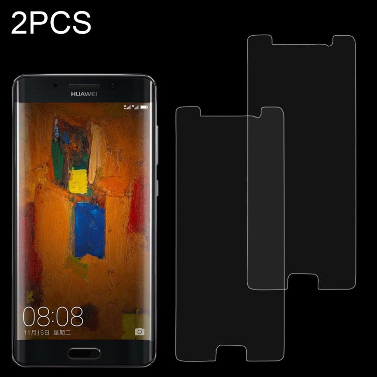 2 PCS for Huawei Mate 9 Pro 0.26mm 9H Surface Hardness 2.5D Explosion-proof Tempered Glass Non-full Screen Film