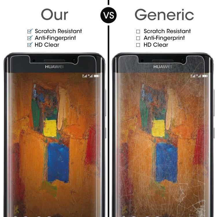 10 PCS for Huawei Mate 9 Pro 0.26mm 9H Surface Hardness 2.5D Explosion-proof Tempered Glass Non-full Screen Film