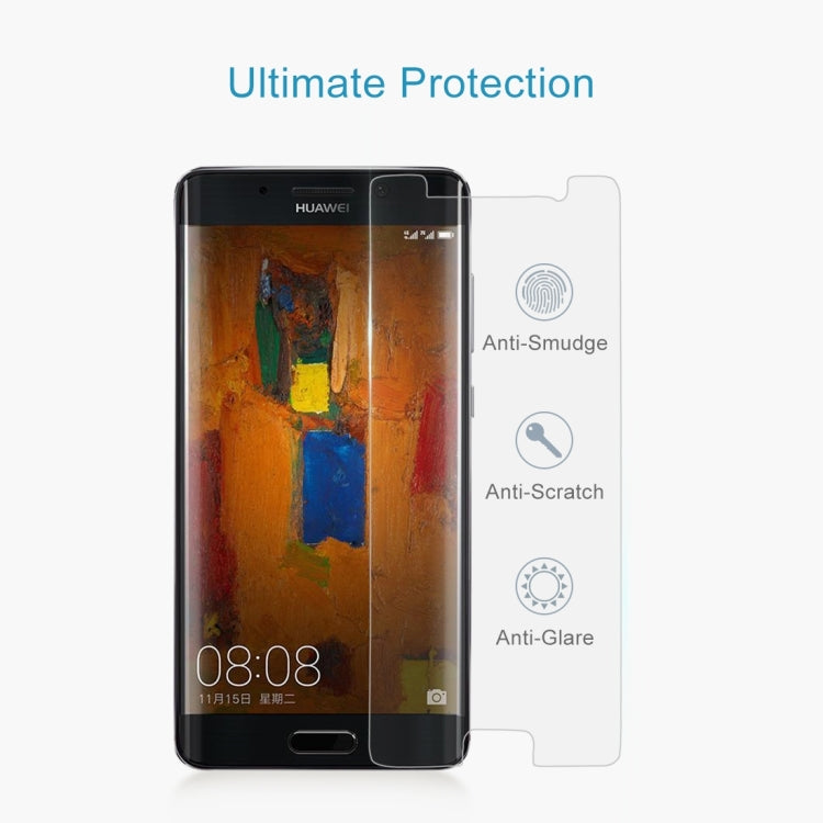 100 PCS for Huawei Mate 9 Pro 0.26mm 9H Surface Hardness 2.5D Explosion-proof Tempered Glass Non-full Screen Film