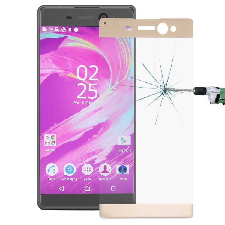 For Sony Xperia XA Ultra 0.26mm 9H Surface Hardness Explosion-proof Colorized Silk-screen Tempered Glass Full Screen Film