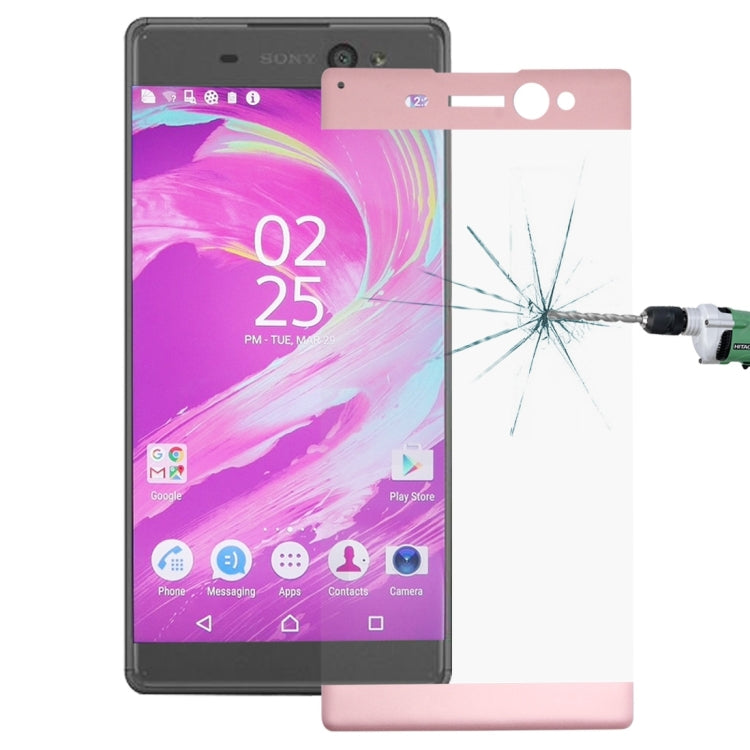 For Sony Xperia XA Ultra 0.26mm 9H Surface Hardness Explosion-proof Colorized Silk-screen Tempered Glass Full Screen Film
