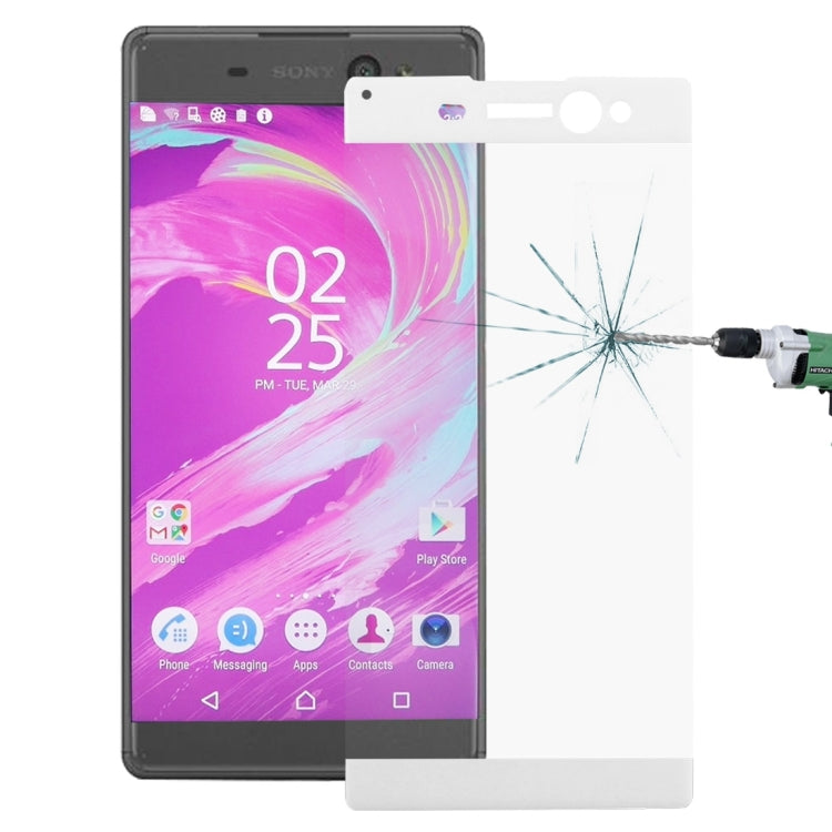 For Sony Xperia XA Ultra 0.26mm 9H Surface Hardness Explosion-proof Colorized Silk-screen Tempered Glass Full Screen Film