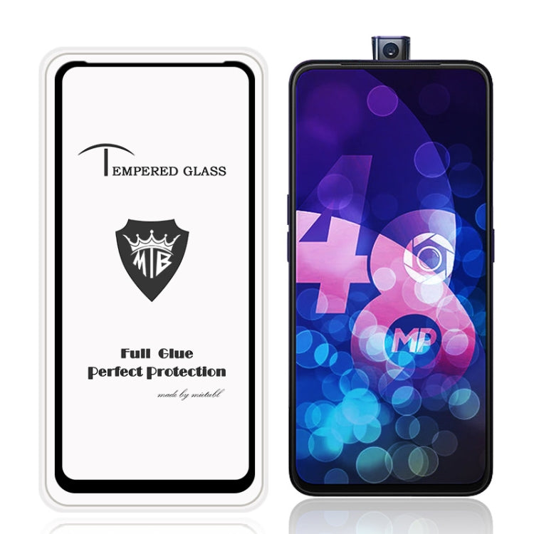 25 PCS MIETUBL Full Screen Full Glue Anti-fingerprint Tempered Glass Film for Vivo V15 (Black)