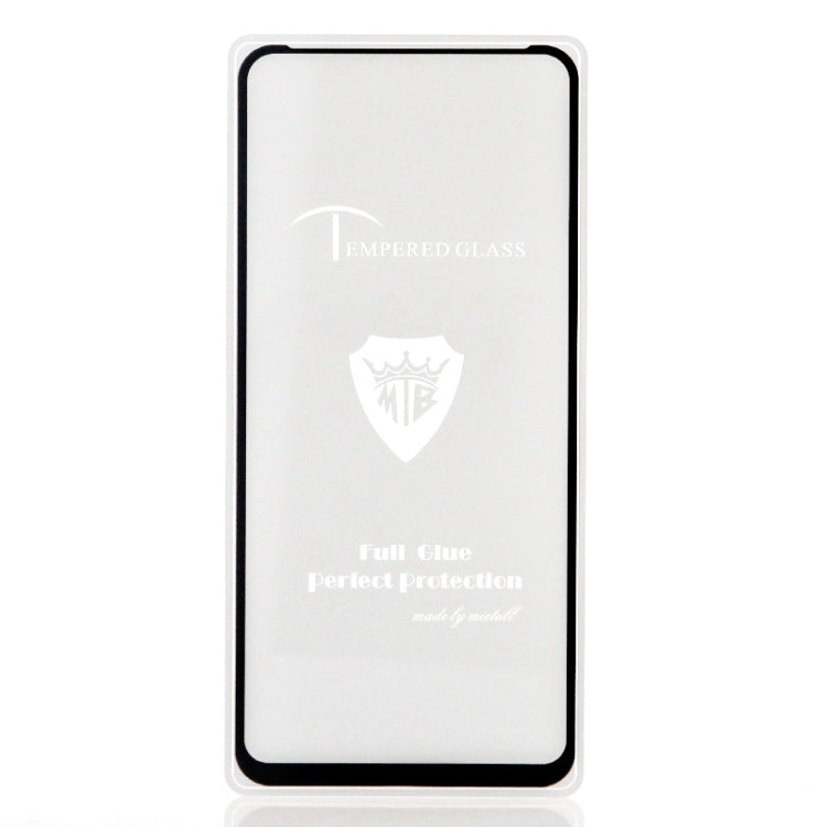 MIETUBL Full Screen Full Glue Anti-fingerprint Tempered Glass Film for Vivo V15 (Black)