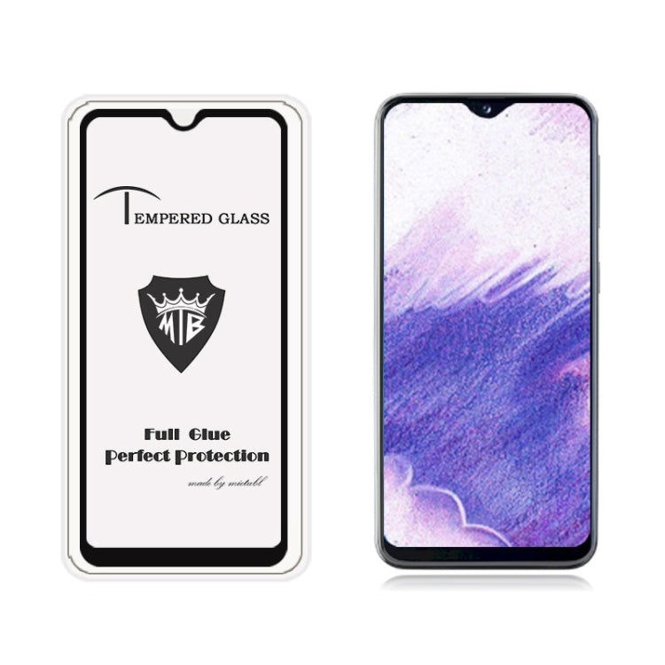 MIETUBL Full Screen Full Glue Anti-fingerprint Tempered Glass Film for Galaxy A20e (Black)