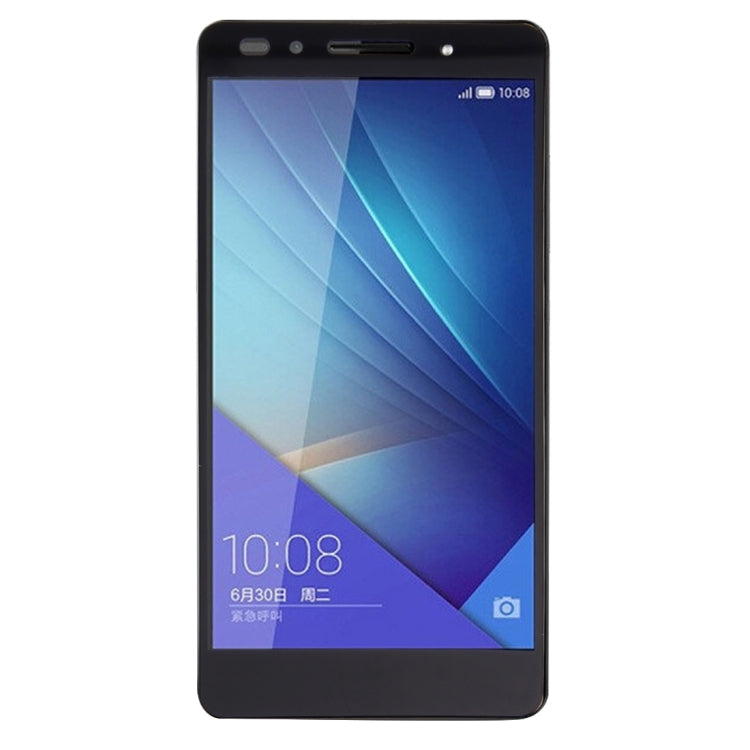 For Huawei  Honor 7 0.26mm 9H Surface Hardness Explosion-proof Silk-screen Tempered Glass Full Screen Film (Black)