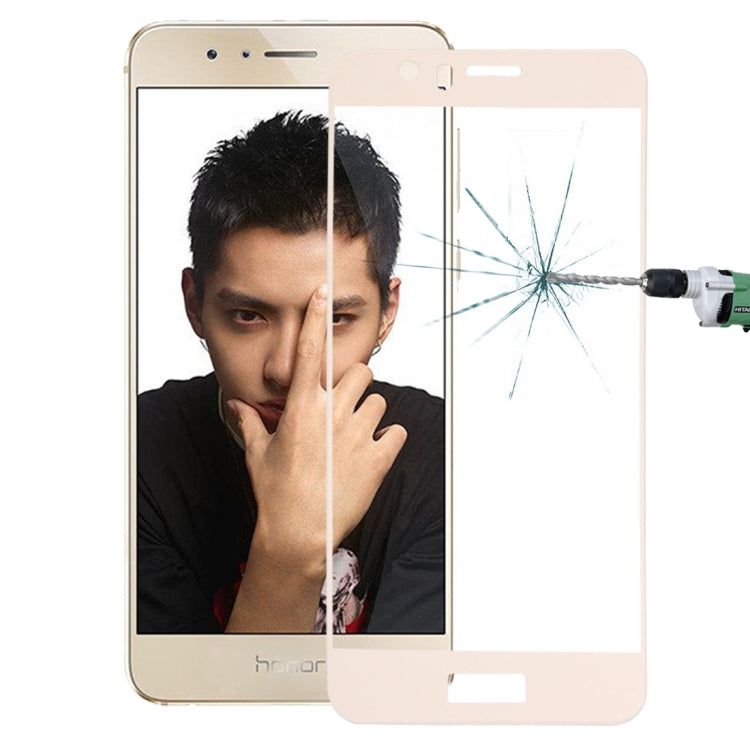 For Huawei  Honor 8 0.26mm 9H Surface Hardness Explosion-proof Silk-screen Tempered Glass Full Screen Film