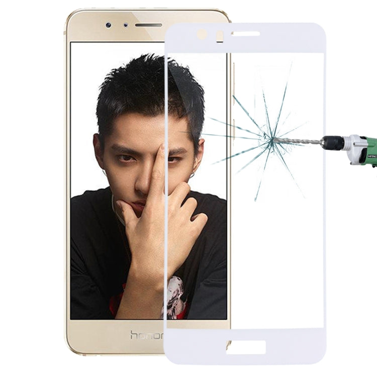 For Huawei  Honor 8 0.26mm 9H Surface Hardness Explosion-proof Silk-screen Tempered Glass Full Screen Film