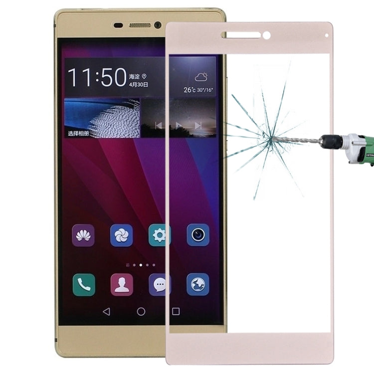 For Huawei  P8 0.26mm 9H Surface Hardness Explosion-proof Silk-screen Tempered Glass Full Screen Film