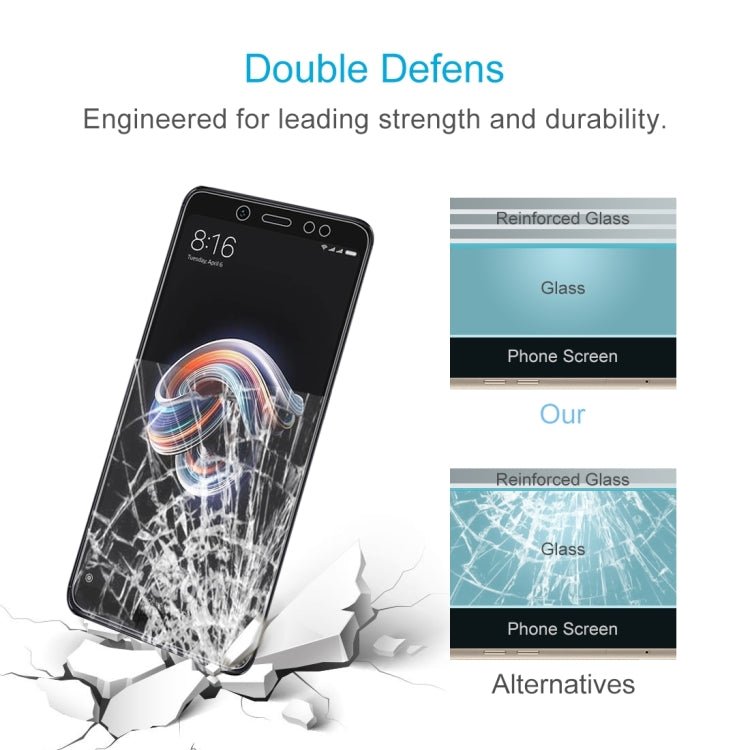 10 PCS 0.26mm 9H Surface Hardness 2.5D Curved Edge Tempered Glass Film for Xiaomi Redmi Note 5 Pro