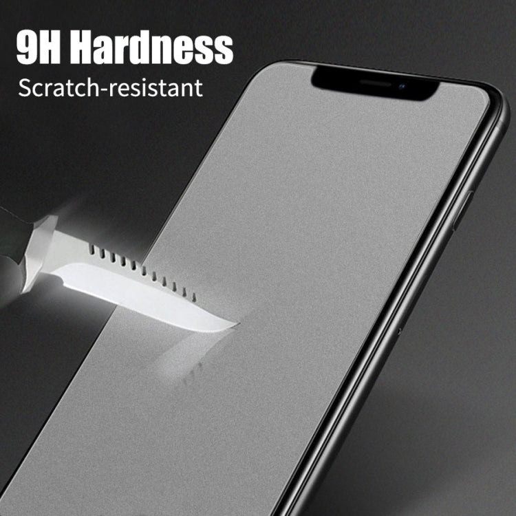 For iPhone XS Max / iPhone 11 Pro Max 50pcs Matte Frosted Tempered Glass Film, No Retail Package