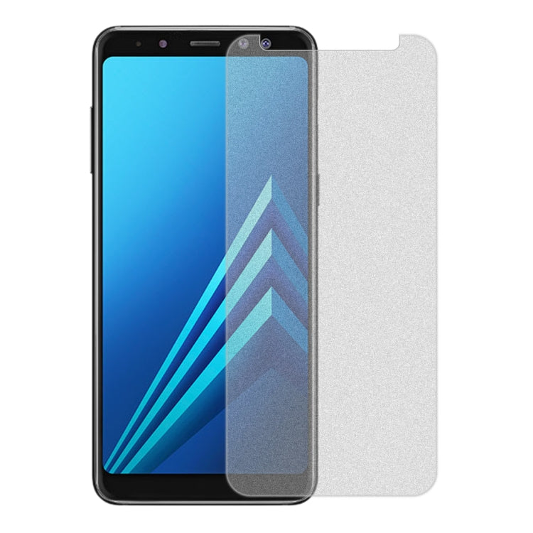 10 PCS Non-Full Matte Frosted Tempered Glass Film for Galaxy A8 (2018)