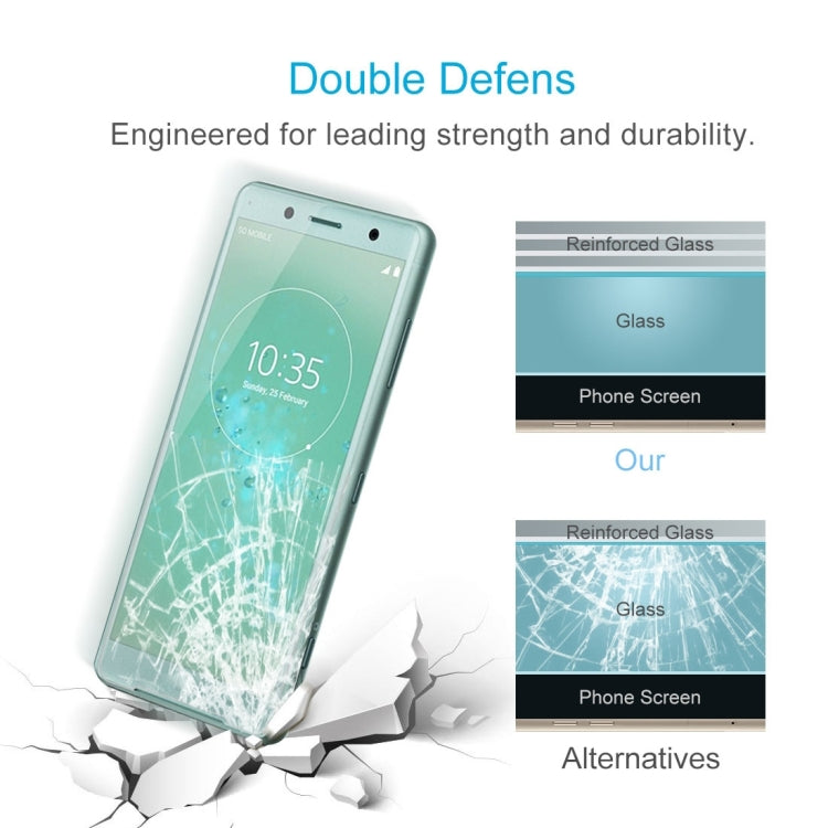 100 PCS for Sony Xperia XZ2 Compact 0.26mm 9H Surface Hardness 2.5D Explosion-proof Tempered Glass Screen Film