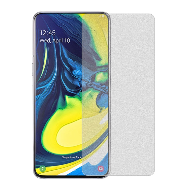 10 PCS Non-Full Matte Frosted Tempered Glass Film for Galaxy A80 / A90