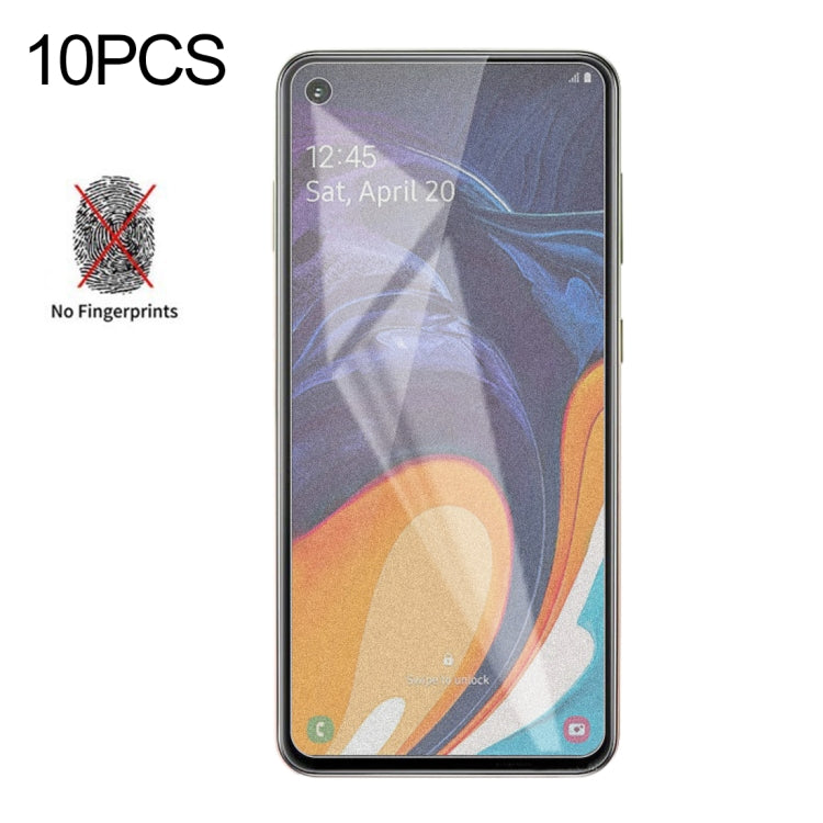 10 PCS Non-Full Matte Frosted Tempered Glass Film for Galaxy A60