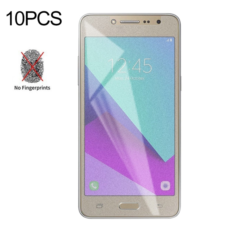 10 PCS Non-Full Matte Frosted Tempered Glass Film for Galaxy J2 Prime