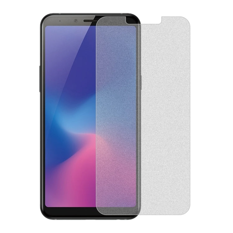 50 PCS Non-Full Matte Frosted Tempered Glass Film for Galaxy A6s, No Retail Package