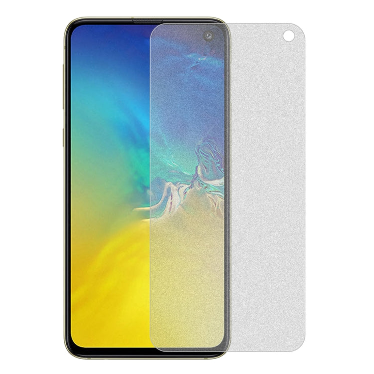 50 PCS Non-Full Matte Frosted Tempered Glass Film for Galaxy S10e, No Retail Package