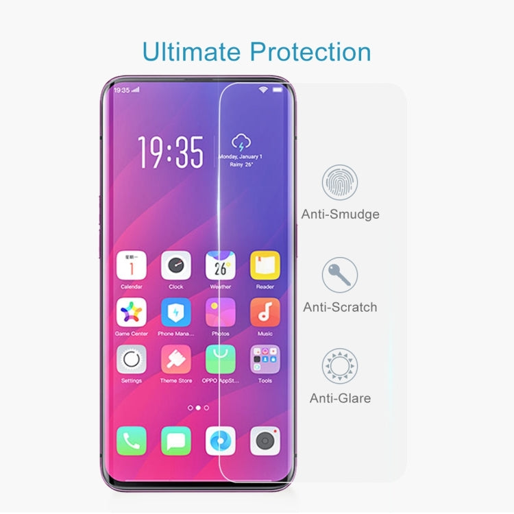 2 PCS 0.33mm 9H 2.5D Tempered Glass Film for OPPO Find X