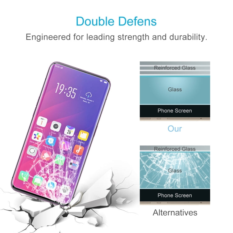 2 PCS 0.33mm 9H 2.5D Tempered Glass Film for OPPO Find X