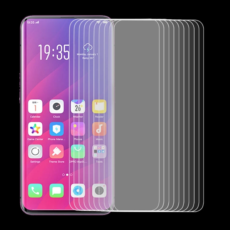 10 PCS 0.33mm 9H 2.5D Tempered Glass Film for OPPO Find X