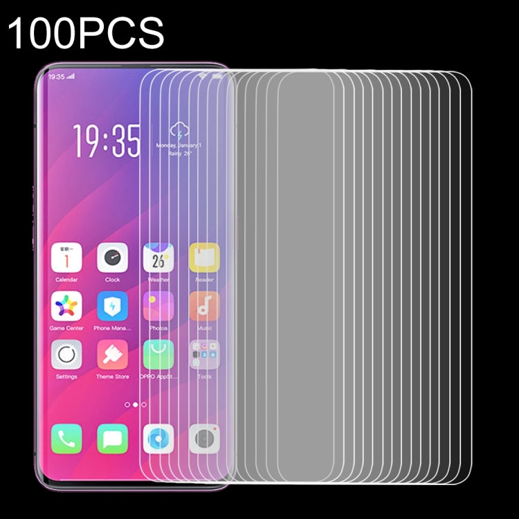 100 PCS 0.33mm 9H 2.5D Tempered Glass Film for OPPO Find X