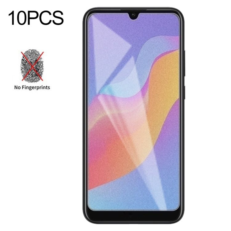10 PCS Non-Full Matte Frosted Tempered Glass Film for Huawei Honor Play 8A