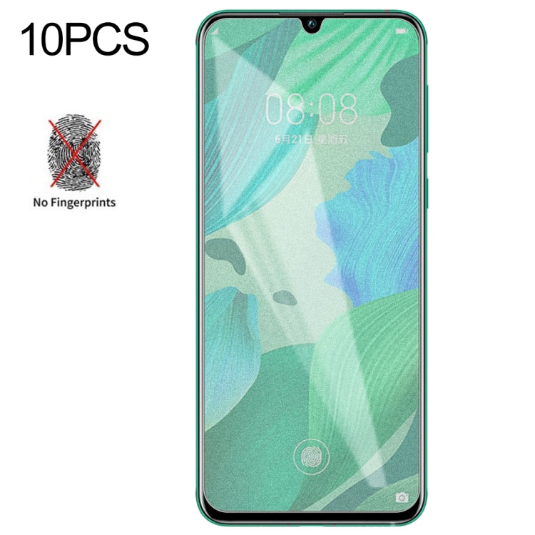 10 PCS Non-Full Matte Frosted Tempered Glass Film for Huawei Nova 5 Pro