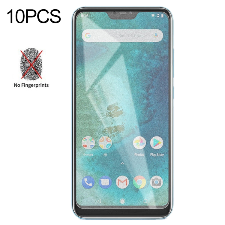 10 PCS Non-Full Matte Frosted Tempered Glass Film for Xiaomi Redmi 6 Pro